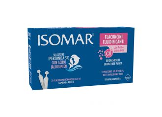 Isomar flaconcini fluidificanti soluzione ipertonica 30%+acido ialuronico 20 flaconcini da 5 ml