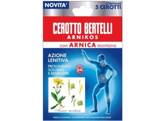 Bertelli cerotto arnikos con arnica montana 5 pezzi