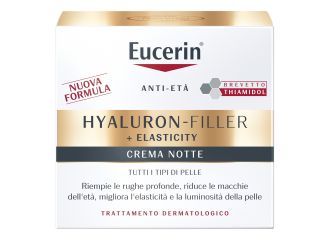 Eucerin hyaluron-filler + elasticity crema notte ricarica 50 ml