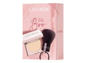 Lovren ready to glow travel kit cipria fix & shine 1 cipria  + 1 pennello kabuki