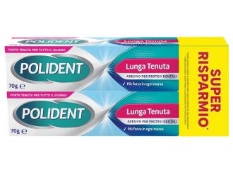 Adesivo protesi dentali polident lunga tenuta 2 tubetti x 70 g