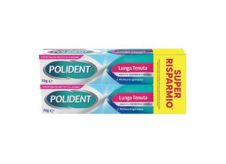 Adesivo protesi dentali polident lunga tenuta 2 tubetti x 70 g