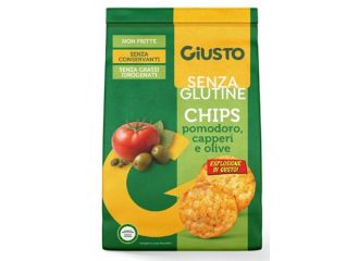 Giusto senza glutine chips pomodoro capperi e olive 40 g