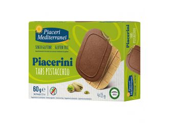 Piaceri mediterranei piacerini tabs pistacchio 4 pezzi da 15 g