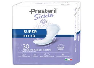 Presteril sicura assorbente incontinenza super 30 pezzi