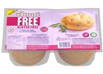 Bauli free focaccine rosmarino 4 pezzi da 75 g