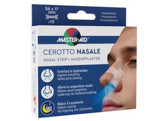 Cerotto nasale master-aid 56x17mm 10 pezzi
