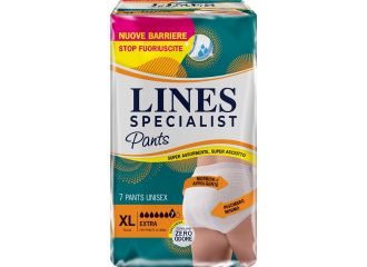 Pannolone per incontinenza lines specialist pants extra unisex xl 7 pezzi