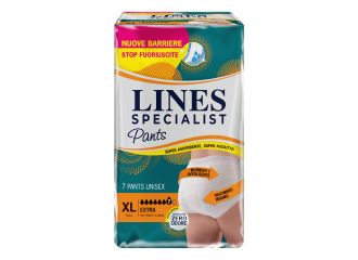 Pannolone per incontinenza lines specialist pants extra unisex xl 7 pezzi