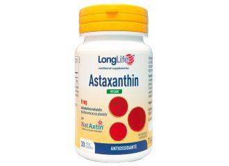 Longlife astaxanthin vegan 8 mg 30 perle vegetali senza glutine