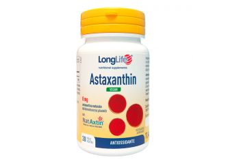 Longlife astaxanthin vegan 8 mg 30 perle vegetali senza glutine