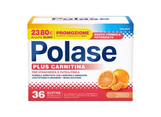 Polase plus carnitina promo 36 bustine granulato effervescente da 6,8 g