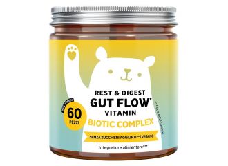 Bears with benefits rest&digest gut flow vitamin 60 caramelle gommose con edulcoranti senza zuccheri