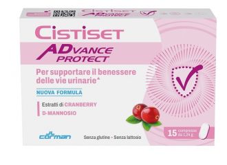 Cistiset advance protect 15 compresse 1,24 g senza glutine senza lattosio
