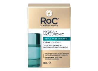 Roc hydra+hyaluronic crema gel viso idra rimpolpante am/pm 50 ml