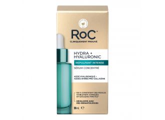 Roc hydra+hyaluronic siero concentrato viso idra rimpolpante 30 ml