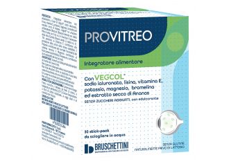 Provitreo 30 bustine con edulcorante senza zuccheri aggiunti glutine naturalmente privo di lattosio