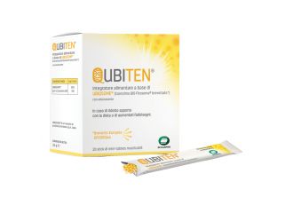 Qubiten 20 stick minitablet masticabili senza glutine naturalmente privo di lattosio senza zuccheri aggiunti adatto ai vegani con edulcorante