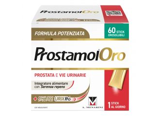 Prostamol oro 60 stick orosolubili da 1,6 g gusto frutti rossi con edulcoranti senza zuccheri senza glutine naturalmente privo di lattosio