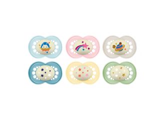 Mam succhietto original night 6+ mesi silicone 2 pezzi