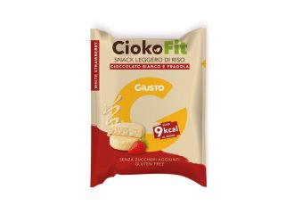 Giusto senza glutine ciokofit cioccolato bianco e fragola 30 g