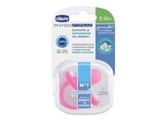Chicco gommotto in silicone girl 6-16 mesi 1 pezzo