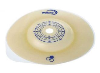 Placca per colostomia convessa ritagliabile aurum2 diametro 13-48 mm flangia 70 mm 5 pezzi