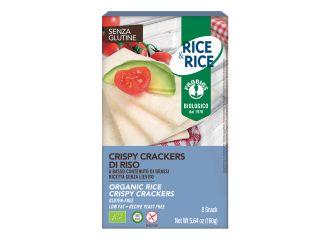 Rice&rice crispy crackers 100% riso 160 g senza lievito