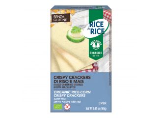 Rice&rice crispy crackers di riso e mais 160 g