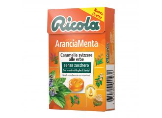 Ricola arancia menta senza zucchero 50 g