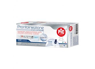 Siringa pic solution pronto iniezione 2,5 ml ago gauge 23 1 1/4 10 pezzi