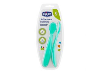 Chicco cucchiaio silicone maschile bi pack 6m+