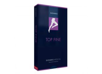 Sigvaris top fine 702 ccl2 tfq monocollant sinistro lungo crispa punta aperta s