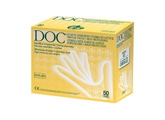 Guanto chirurgico in lattice superficie microruvida privo di talco 50 paia articolo chrpw 7