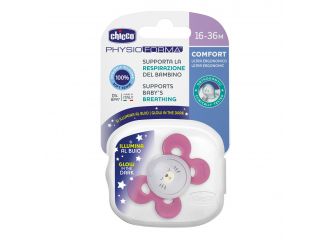 Chicco succhietto comfort lumi in silicone g 16-36 mesi