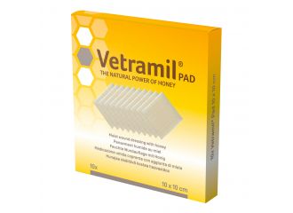 Vetramil pad garza 10 x 10cm 5 pezzi uso veterinario