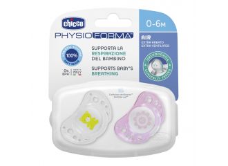 Chicco succh.air silic.girl  0-6m+ 2pz