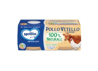 Mellin omogeneizzato pollo vitello con verdure 2 x 80 g