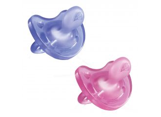 Chicco gommotto in silicone girl 6-16 mesi 2 pezzi