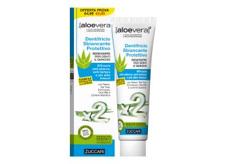 Aloevera2 dentifricio sbiancante protettivo con stevia 100 ml