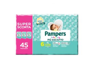 Pampers baby dry trio dwct xl 45 pezzi