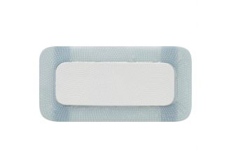 Medicazione biatain in schiuma di poliuretano con bordo adesivo in silicone 10x20 cm 5 pezzi