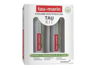 Tau marin dentifricio rinfrescante ricarica tau kit 2x20ml