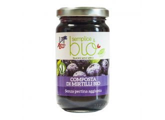 Semplice&bio composta di mirtilli senza pectina 220 g