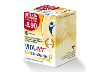 Vita act calcio + vitamina d 60 compresse