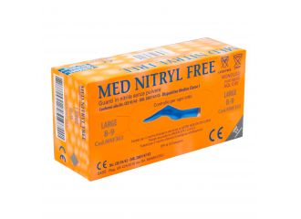 Guanti nitrile senza polvere large 100 pezzi
