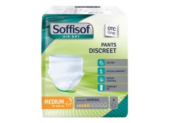 Pannolone soffisof air dry pants discreet medium 8 pezzi