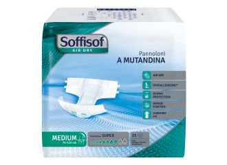 Soffisof air dry pannolino mutandina super m 15 pezzi