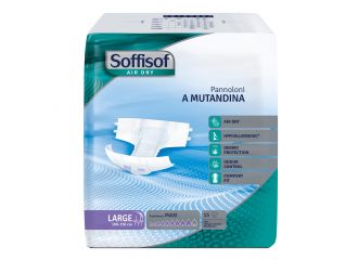 Soffisof air dry pannolino mutandina maxi l 15 pezzi
