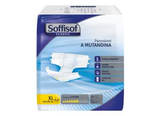 Soffisof classic pannolino mutandina extra  xl 15 pezzi